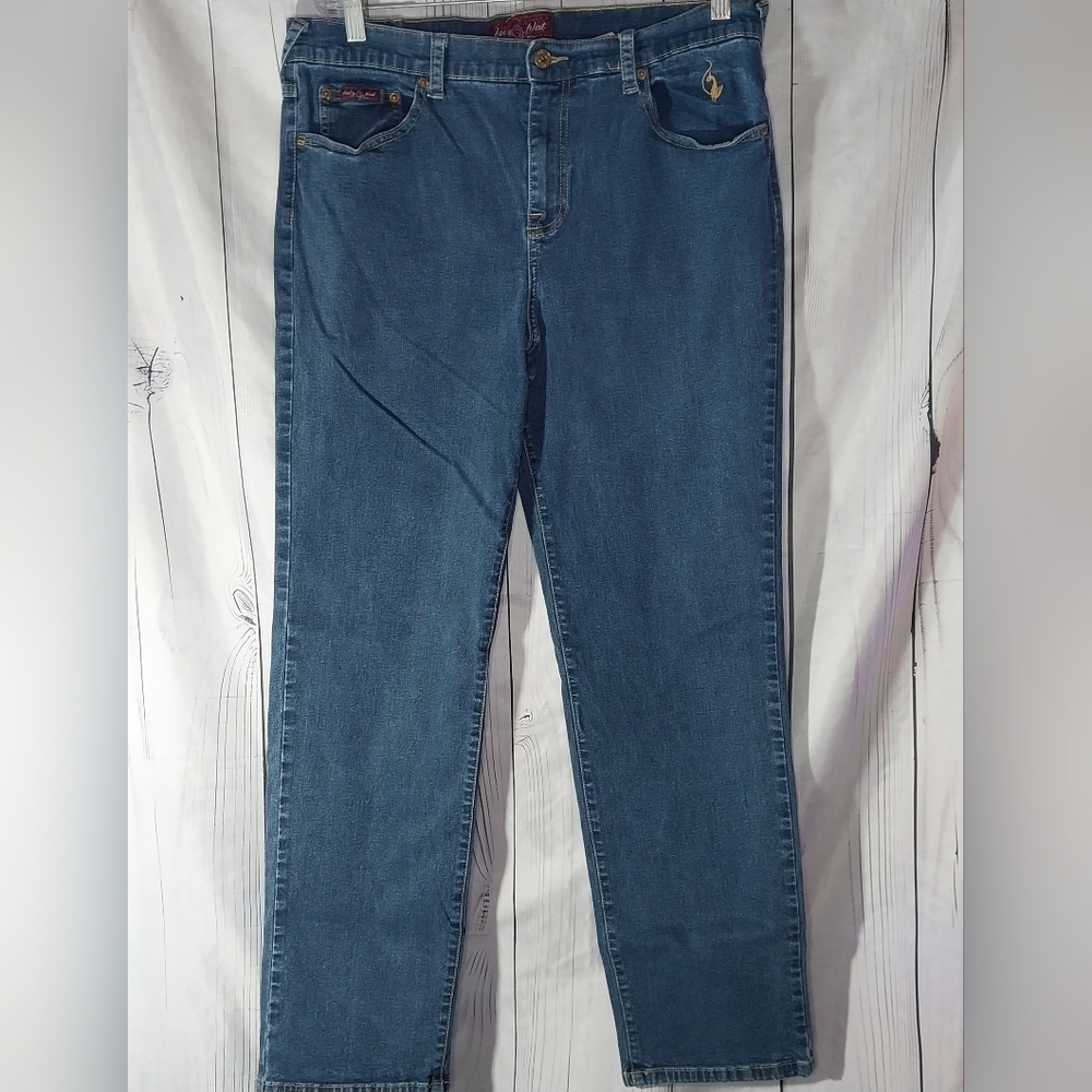 Baby Phat Straight Leg Baggy High-Rise Y2K Blue Denim Jeans